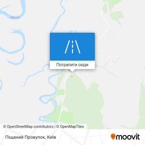 Карта Піщаний Провулок