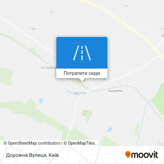 Карта Дорожна Вулиця