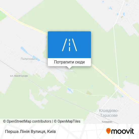 Карта Перша Лінія Вулиця