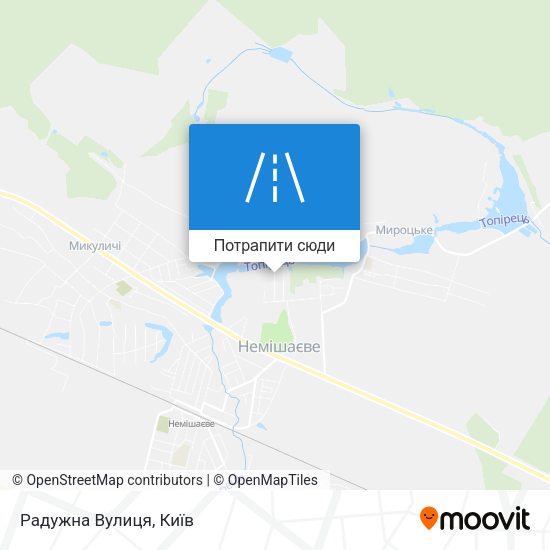 Карта Радужна Вулиця
