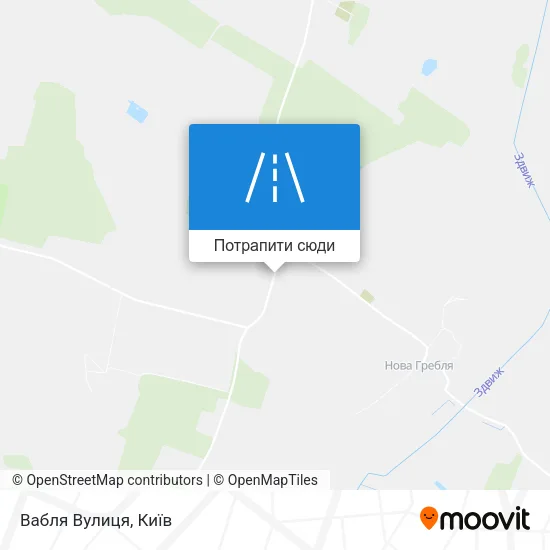 Карта Вабля Вулиця
