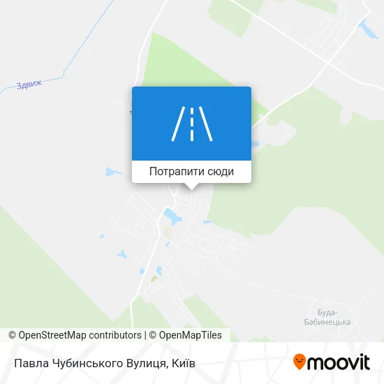 Карта Павла Чубинського Вулиця