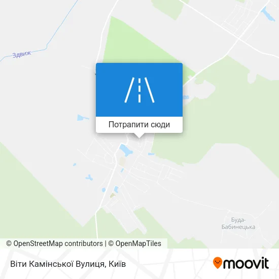 Карта Віти Камінської Вулиця