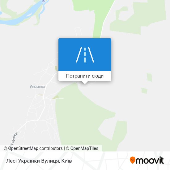 Карта Лесі Українки Вулиця