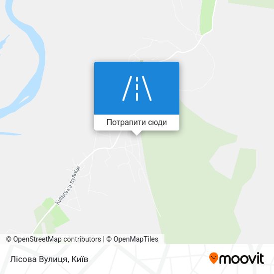 Карта Лісова Вулиця