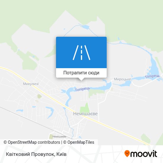 Карта Квітковий Провулок