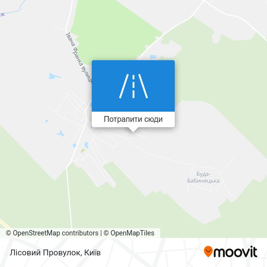 Карта Лісовий Провулок