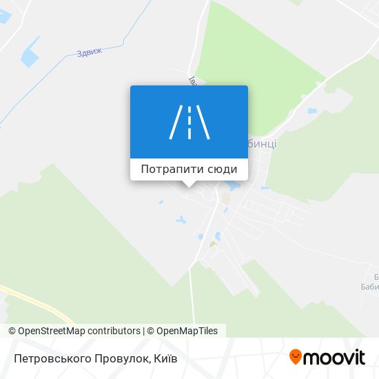 Карта Петровського Провулок