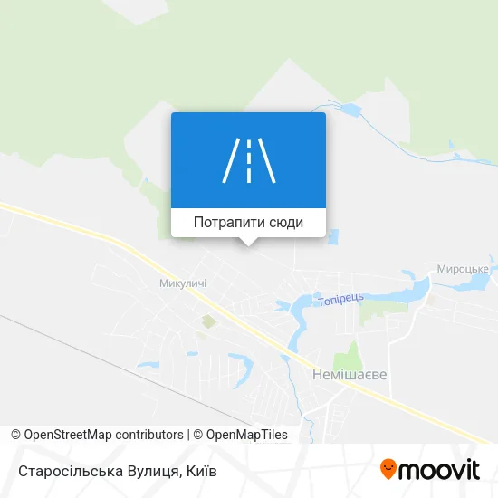 Карта Старосільська Вулиця