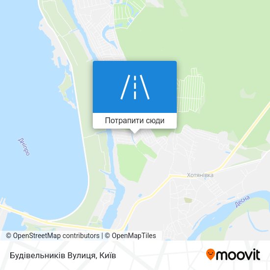 Карта Будівельників Вулиця