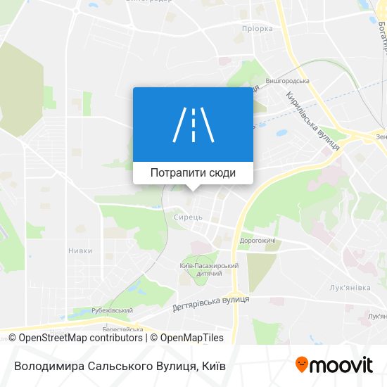 Карта Володимира Сальського Вулиця