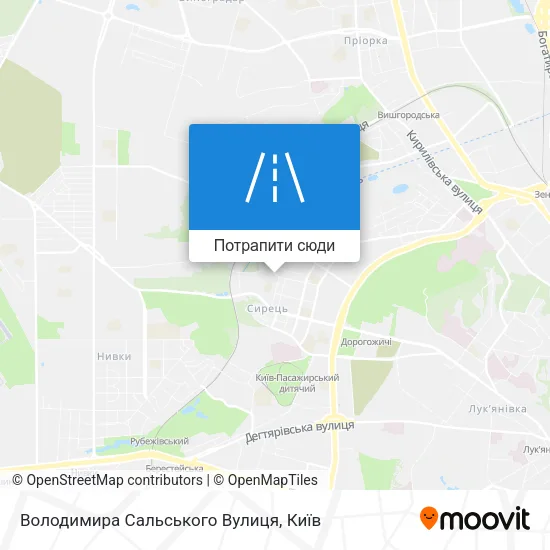 Карта Володимира Сальського Вулиця