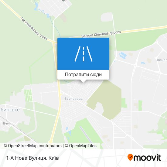 Карта 1-А Нова Вулиця