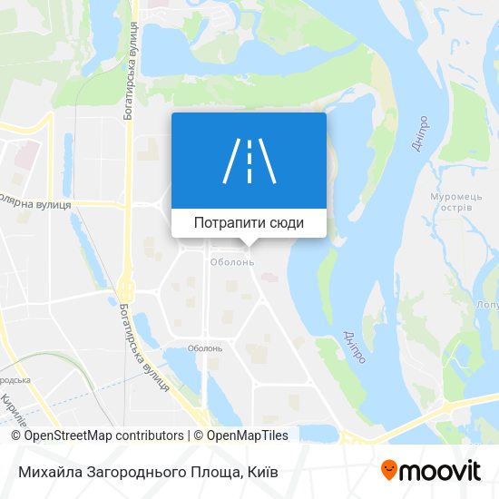 Карта Михайла Загороднього Площа
