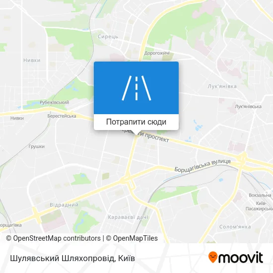 Карта Шулявський Шляхопровід