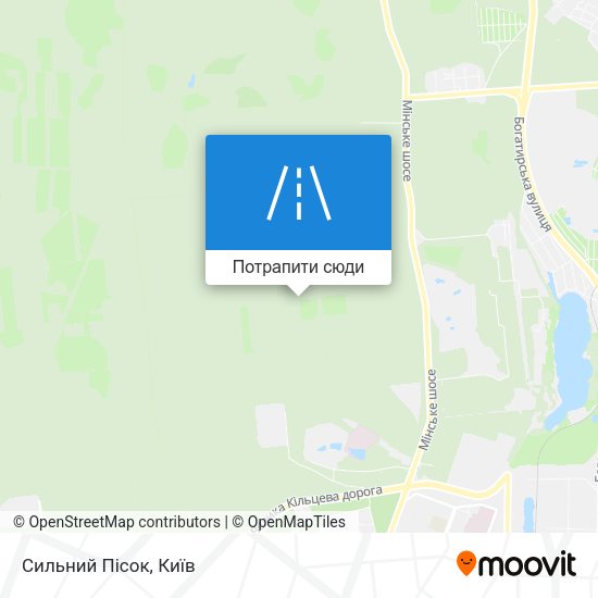 Карта Сильний Пісок