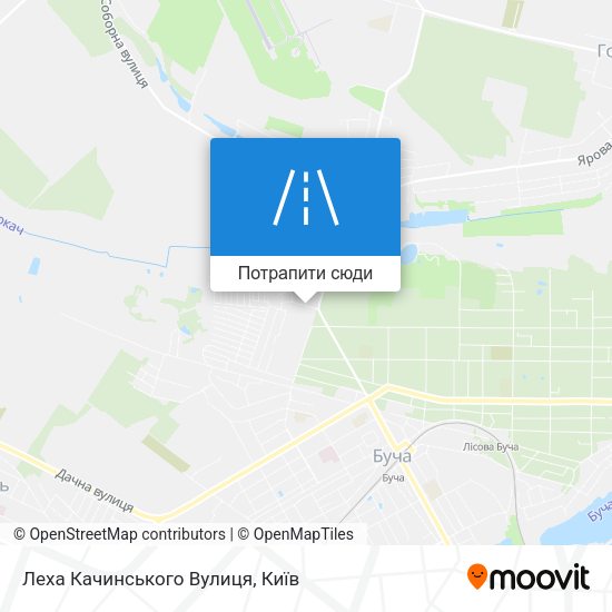 Карта Леха Качинського Вулиця
