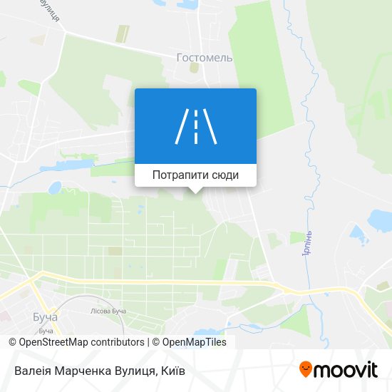 Карта Валеія Марченка Вулиця