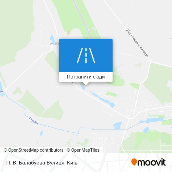 Карта П. В. Балабуєва Вулиця