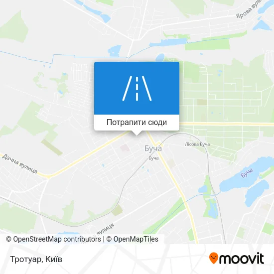 Карта Тротуар