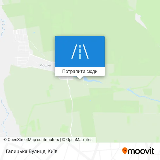 Карта Галицька Вулиця