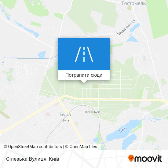 Карта Сілезька Вулиця