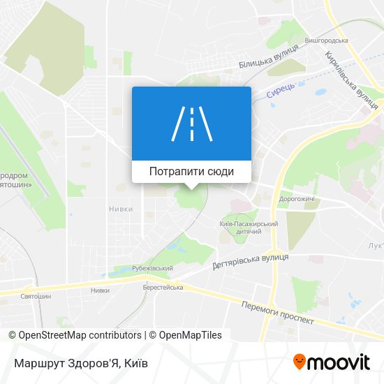 Карта Маршрут Здоров'Я