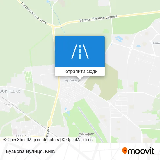 Карта Бузкова Вулиця