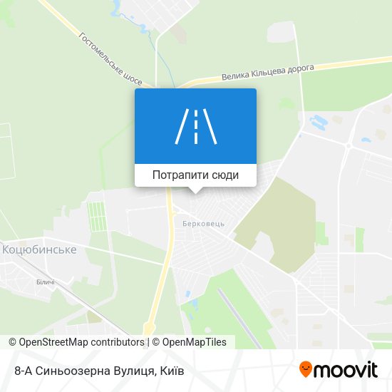 Карта 8-А Синьоозерна Вулиця