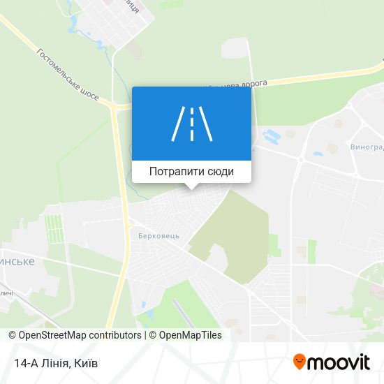 Карта 14-А Лінія
