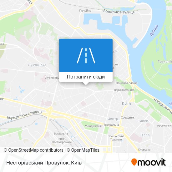 Карта Несторівський Провулок
