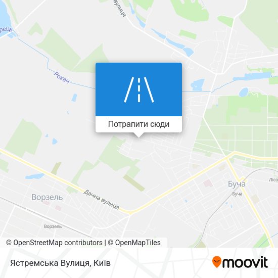Карта Ястремська Вулиця