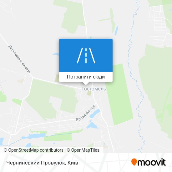Карта Чернинський Провулок