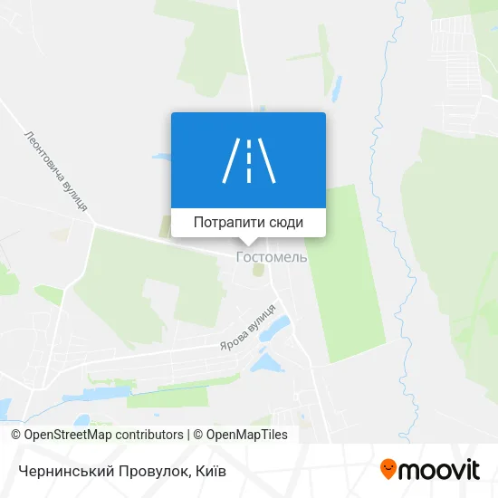 Карта Чернинський Провулок
