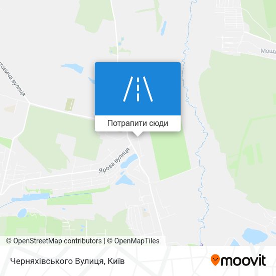 Карта Черняхівського Вулиця