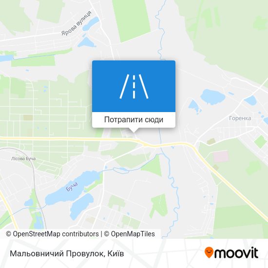 Карта Мальовничий Провулок