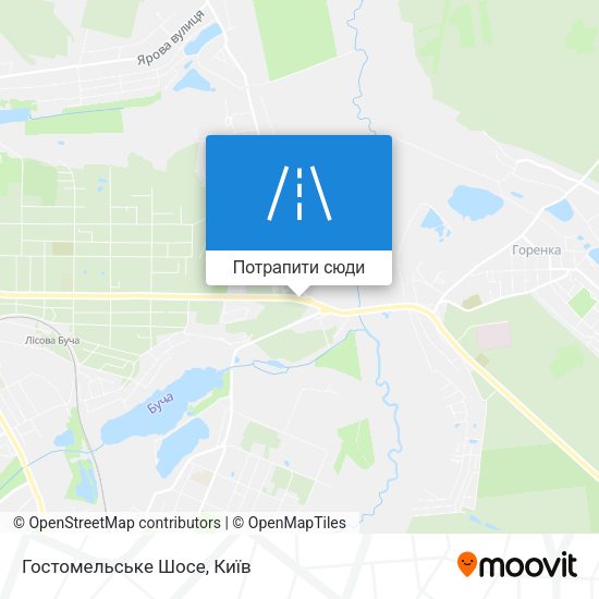 Карта Гостомельське Шосе