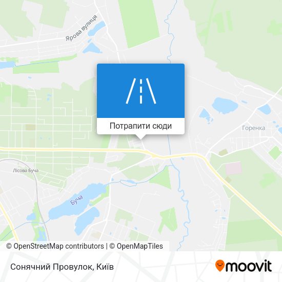Карта Сонячний Провулок