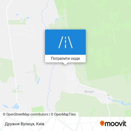 Карта Дружня Вулиця