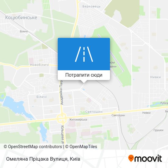 Карта Омеляна Пріцака Вулиця