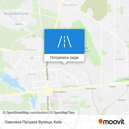 Карта Омеляна Пріцака Вулиця