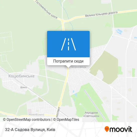 Карта 32-А Садова Вулиця
