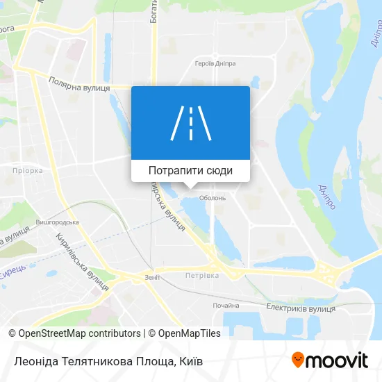Карта Леоніда Телятникова Площа