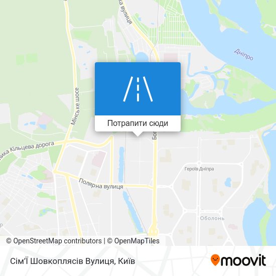 Карта Сім’Ї Шовкоплясів Вулиця