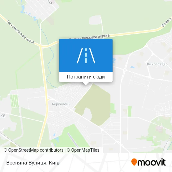 Карта Весняна Вулиця