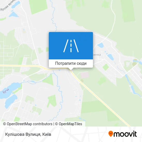 Карта Кулішова Вулиця