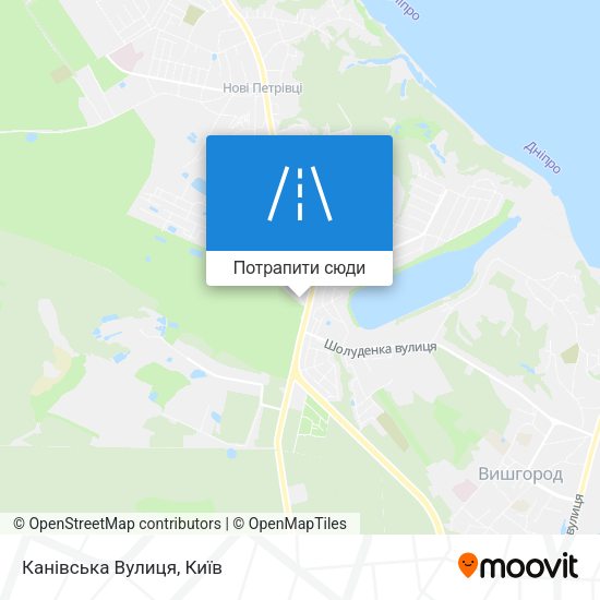 Карта Канівська Вулиця