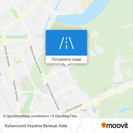 Карта Кубанської України Вулиця
