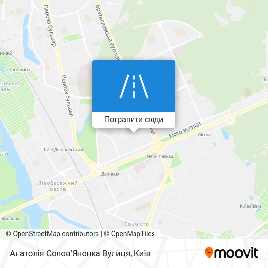 Карта Анатолія Солов'Яненка Вулиця