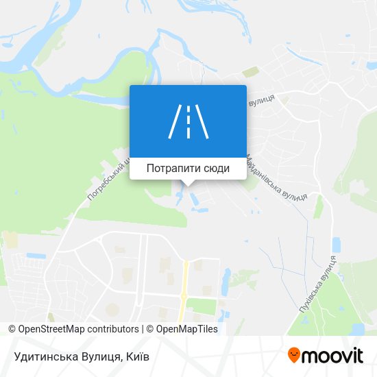 Карта Удитинська Вулиця